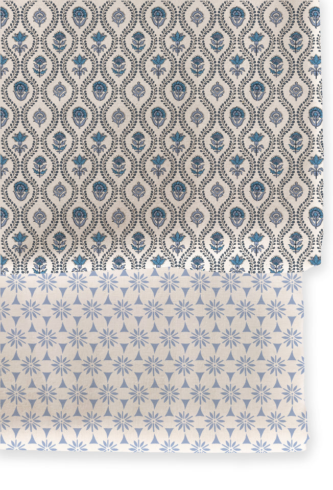 Poly Cotton Top Bottom Digital Printed Set, 2.5 Mtr Top With 2.5 Mtr Bottom, Cotton Fabric