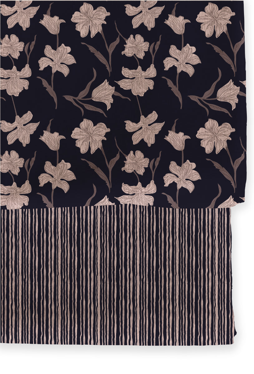 Poly Cotton Top Bottom Digital Printed Set, 2.5 Mtr Top With 2.5 Mtr Bottom, Cotton Fabric