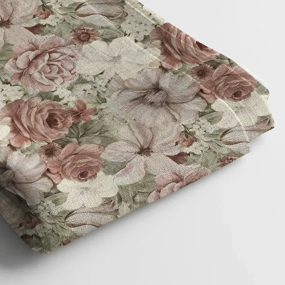 Poly Cotton Digital Printed Fabric | 44 Inches , Unstitched - Arihant Creations