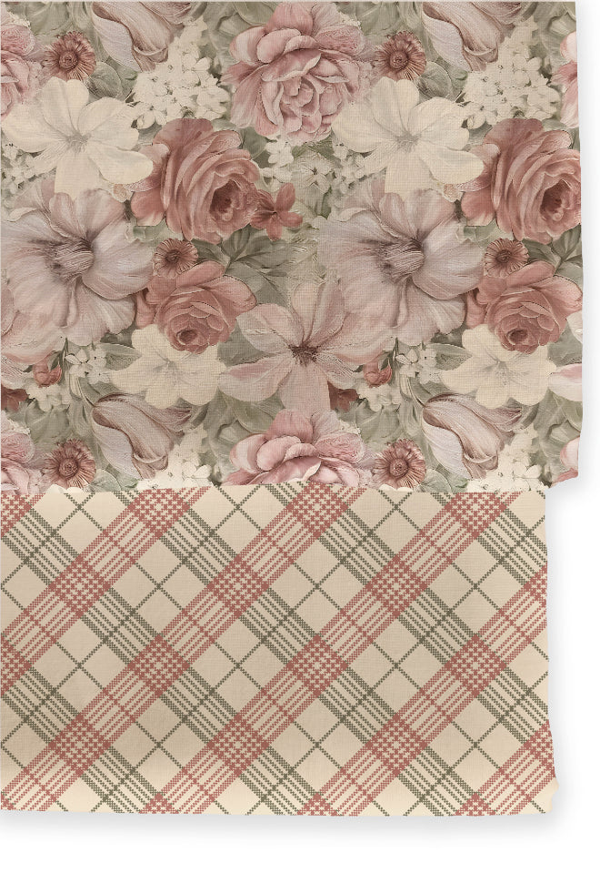 Poly Cotton Top Bottom Digital Printed Set - 2.5 mtr Top With 2.5 mtr Bottom