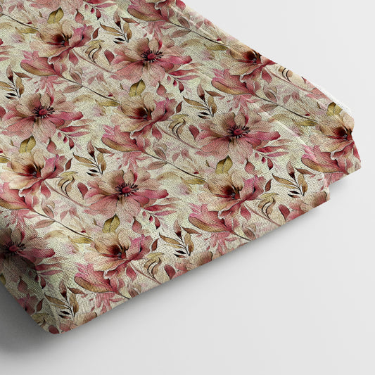 Kota Doria Digital Print Fabric | 5 Meter, 44" Width, Unstitched