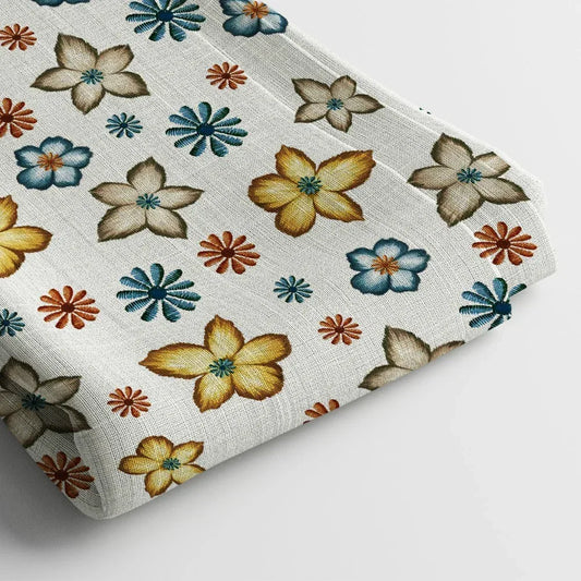 Crepe Digital Print Fabric | 44 Inches, Unstitched - Arihant Creations