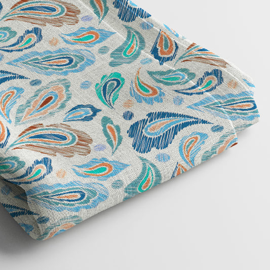 Japan Satin Digital Print Fabric | 5 Meter, 44 Inches, Unstitched Dress Material