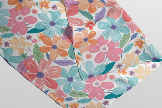 Japan Satin Digital Print Fabric | 44 Inches, Unstitched - Arihant Creations