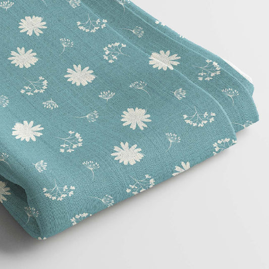 Rayon Digital Print Fabric | 5 Meter, 44 Width, Unstitched Dress Material, Poly Blend