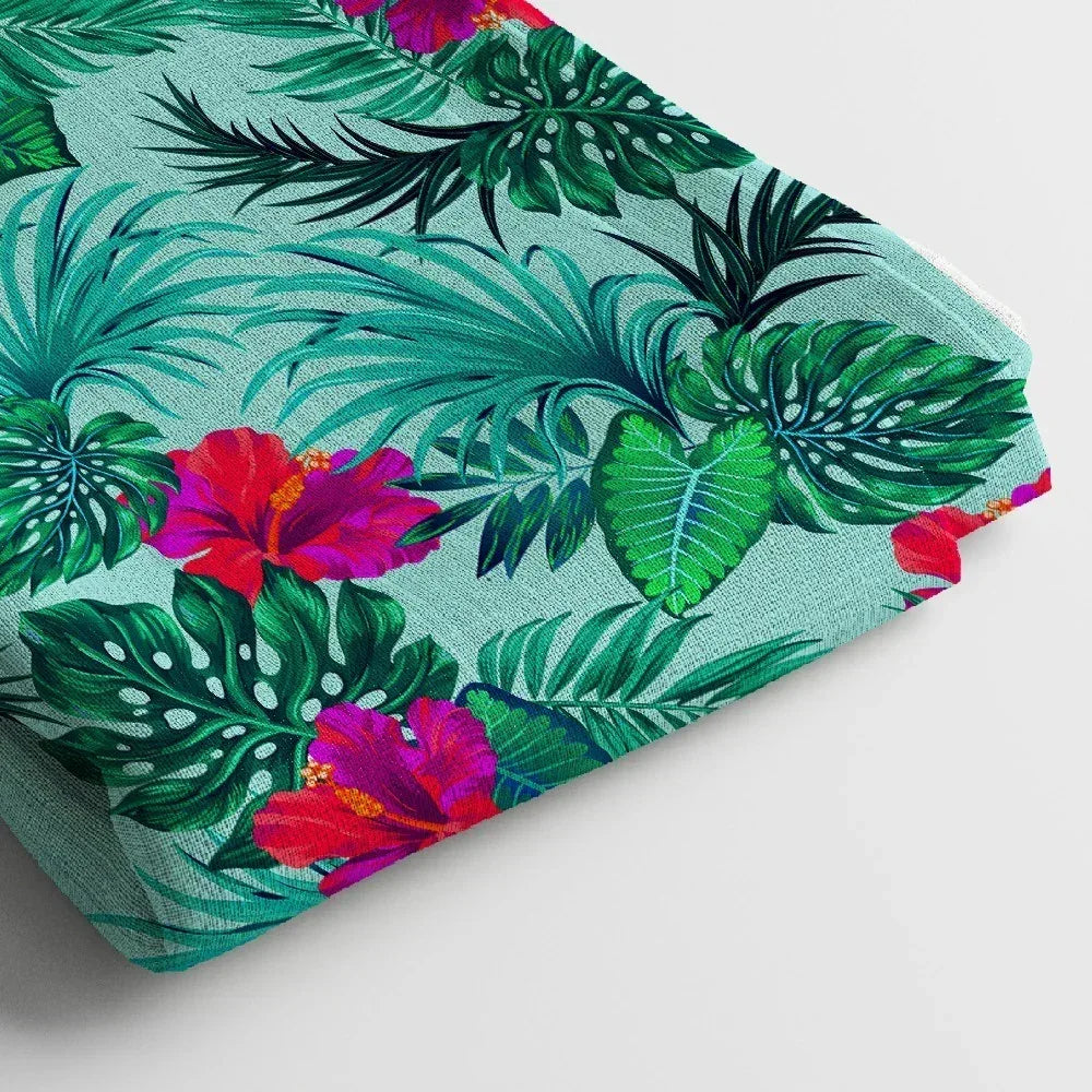 Muslin Digital Printed Fabric | Poly Blend, 44 Width, Unstitched, Soft, Lightweight - Arihant Creations