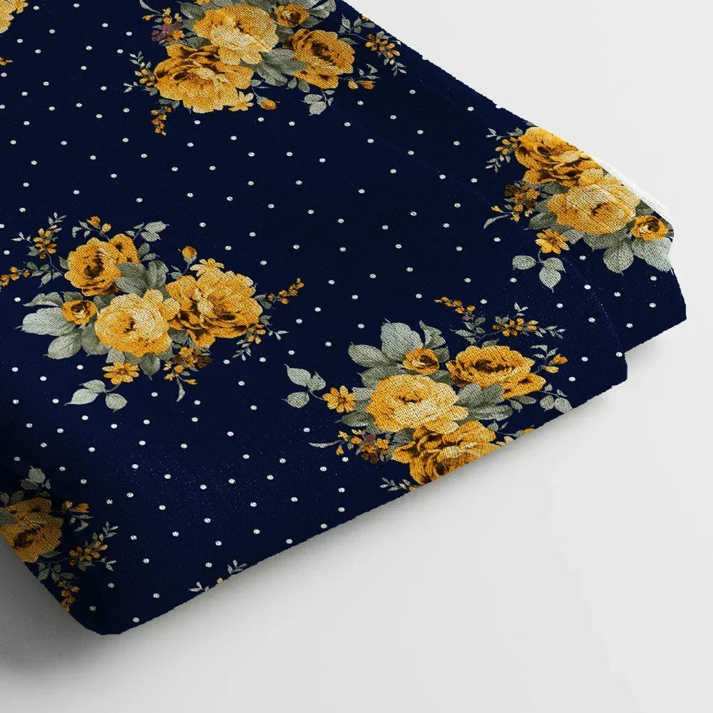 Georgette Digital Print Fabric | 44 Inches, Unstitched - Arihant Creations