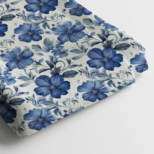 Linen Digital Print Fabric | 44 Inches, Unstitched - Arihant Creations