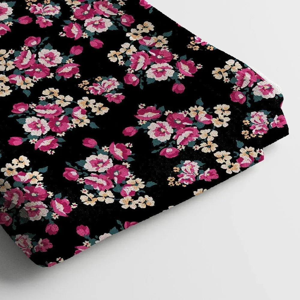 Crepe Digital Print Fabric | 44 Inches, Unstitched - Arihant Creations