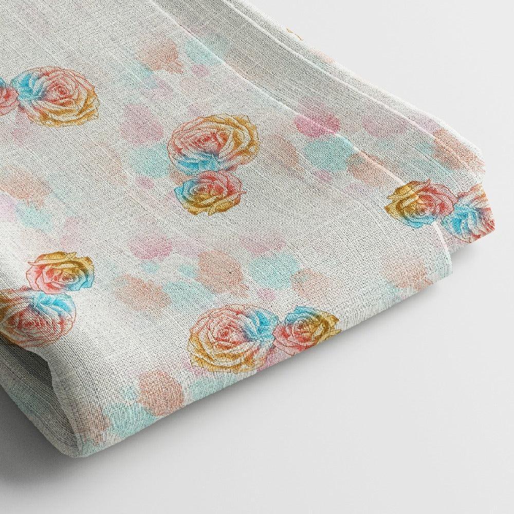 Crepe Digital Print Fabric | 44 Inches, Unstitched - Arihant Creations