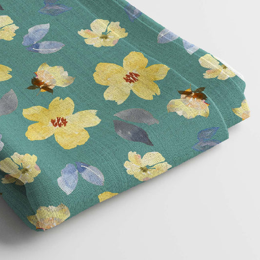 Rayon Digital Print Fabric | 5 Meter, 44 Width, Unstitched Dress Material, Poly Blend