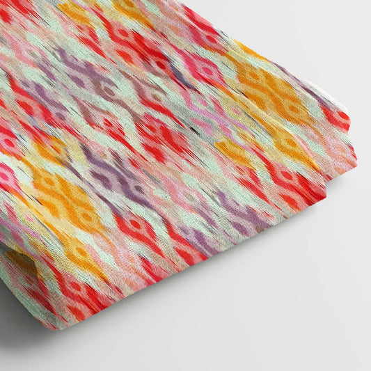 Rayon Digital Print Fabric | 5 Meter, 44 Width, Unstitched Dress Material, Poly Blend