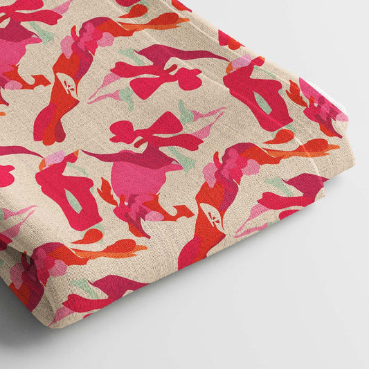 Rayon Digital Print Fabric | 5 Meter, 44 Width, Unstitched Dress Material, Poly Blend