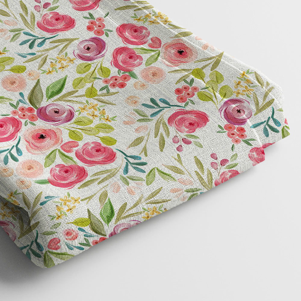 Kota Doria Digital Print Fabric | 5 Meter, 44" Width, Unstitched