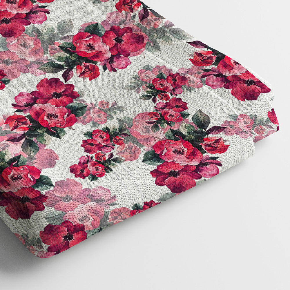 Kota Doria Digital Print Fabric | 5 Meter, 44" Width, Unstitched