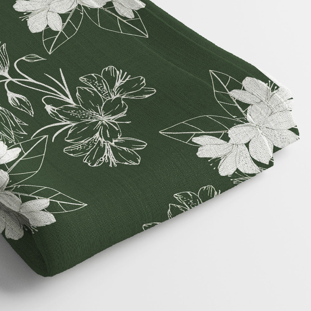 Kota Doria Digital Print Fabric | 5 Meter, 44" Width, Unstitched