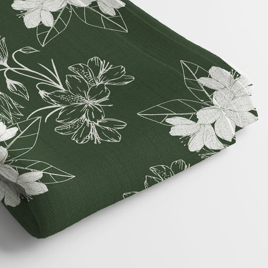 Kota Doria Digital Print Fabric | 5 Meter, 44" Width, Unstitched