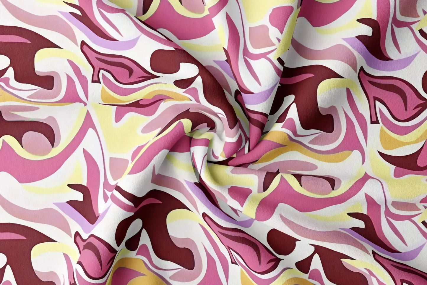 Rayon Digital Print Fabric | 44 Width, Unstitched, Poly Blend - Arihant Creations