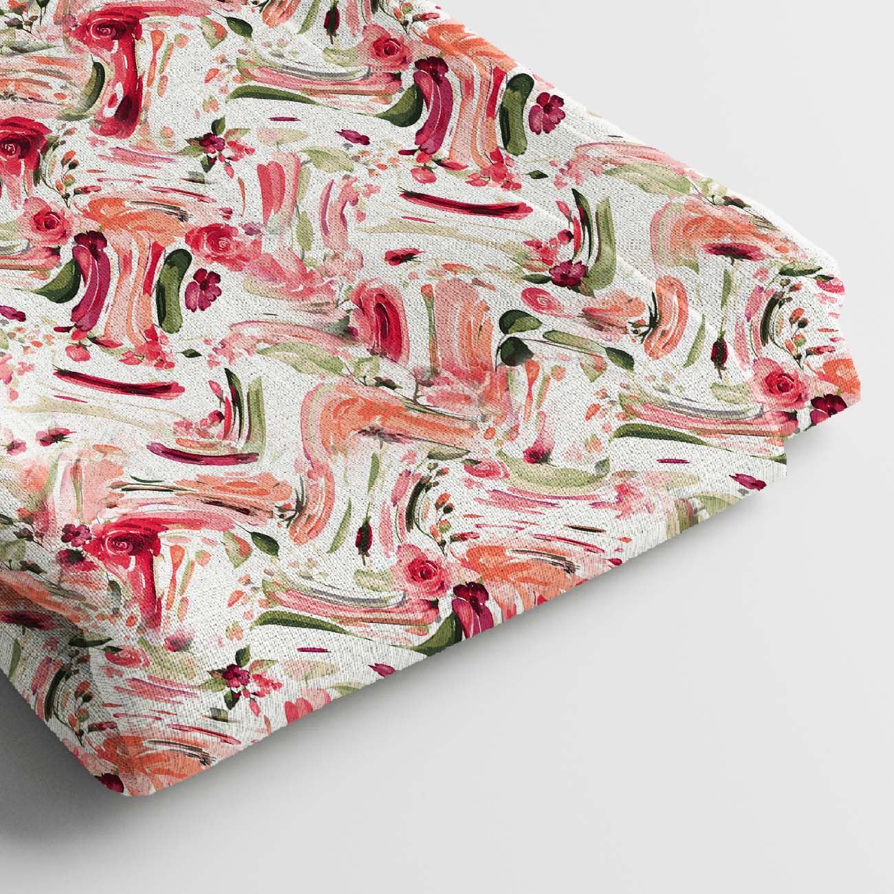 Rayon Digital Print Fabric | 5 Meter, 44 Width, Unstitched Dress Material, Poly Blend