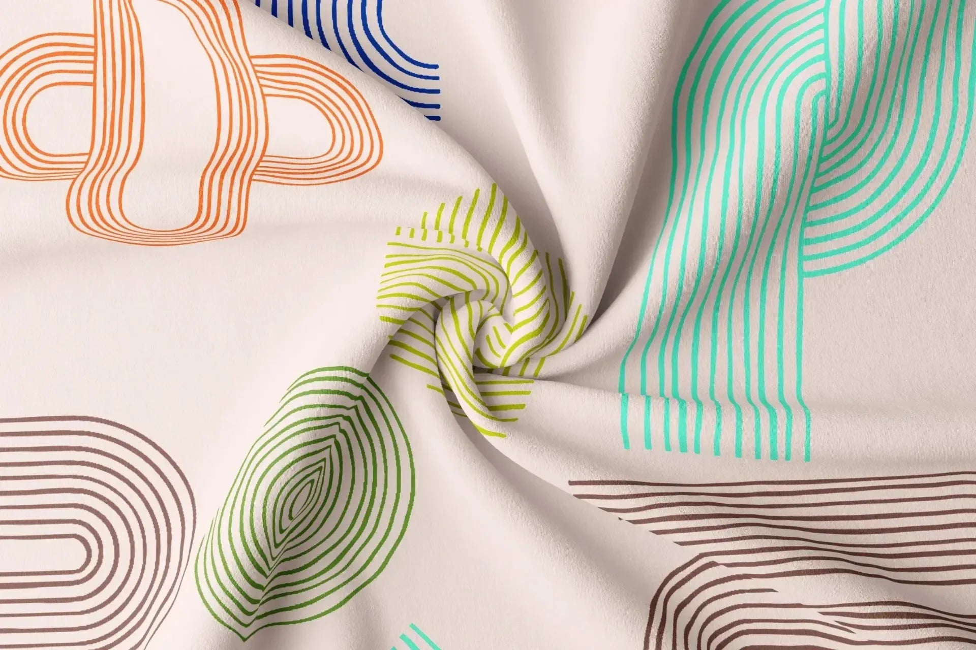 Rayon Digital Print Fabric | 44 Width, Unstitched, Poly Blend - Arihant Creations