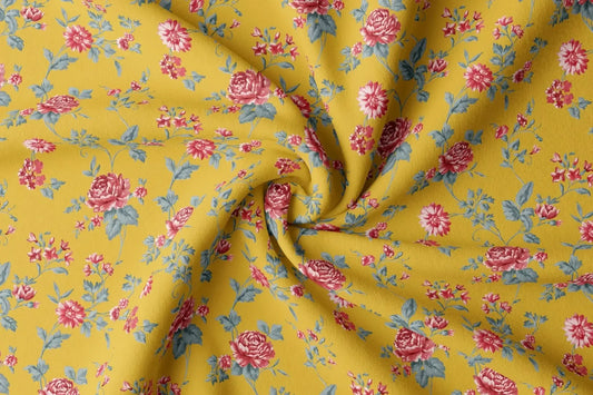 Rayon Digital Print Fabric | 44 Width, Unstitched, Poly Blend - Arihant Creations