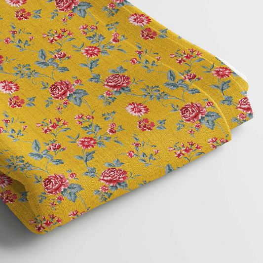 Rayon Digital Print Fabric | 5 Meter, 44 Width, Unstitched Dress Material, Poly Blend