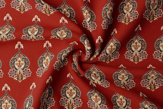 Rayon Digital Print Fabric | 44 Width, Unstitched, Poly Blend - Arihant Creations