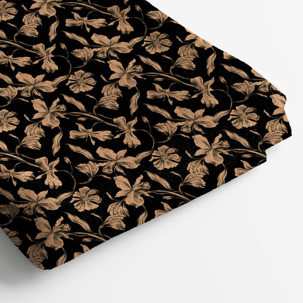 Linen Digital Print Fabric | 5 Meter, 44" Width, Unstitched