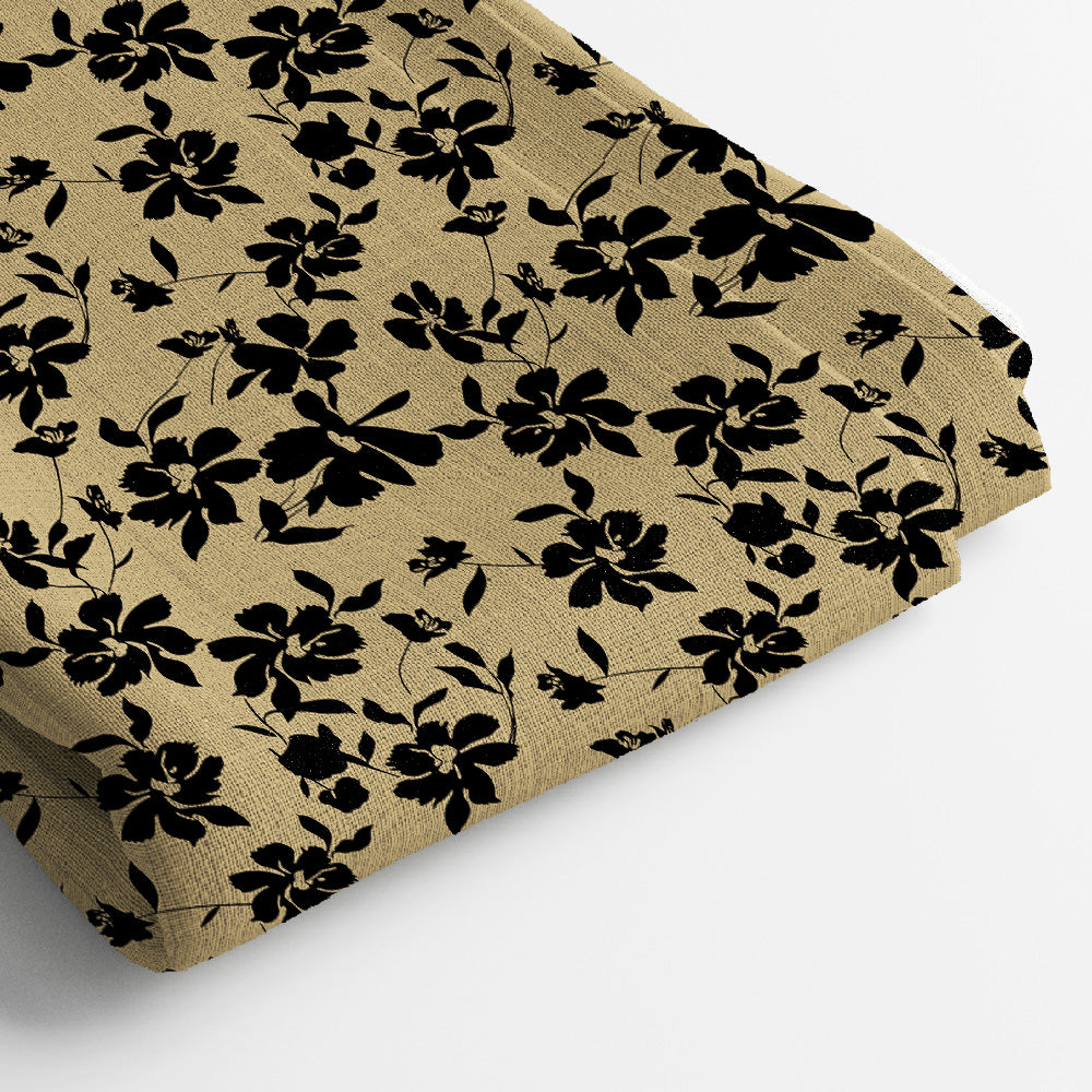 Linen Digital Print Fabric | 5 Meter, 44" Width, Unstitched