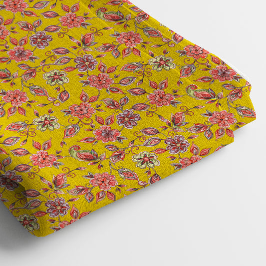 Poly Cotton Digital Printed Fabric, Soft & Lightweight, For Women's Clothing