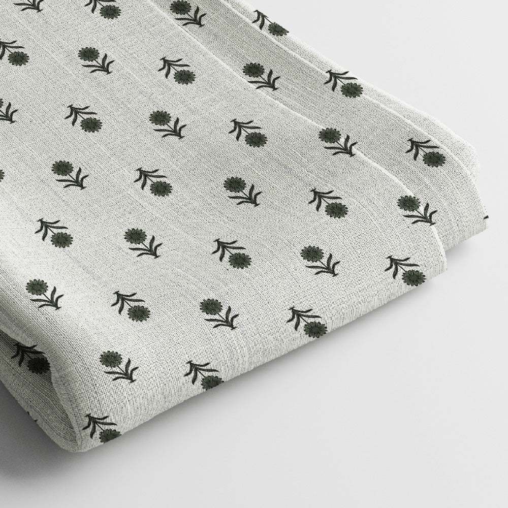 Pure Linen Digital Print Fabric | 5 Meter, 44" Width, Unstitched