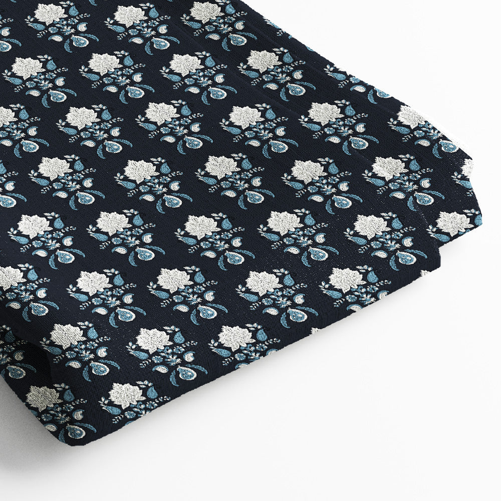 Pure Linen Digital Print Fabric | 5 Meter, 44" Width, Unstitched