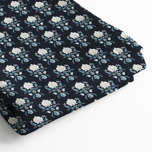 Pure Linen Digital Print Fabric | 5 Meter, 44" Width, Unstitched