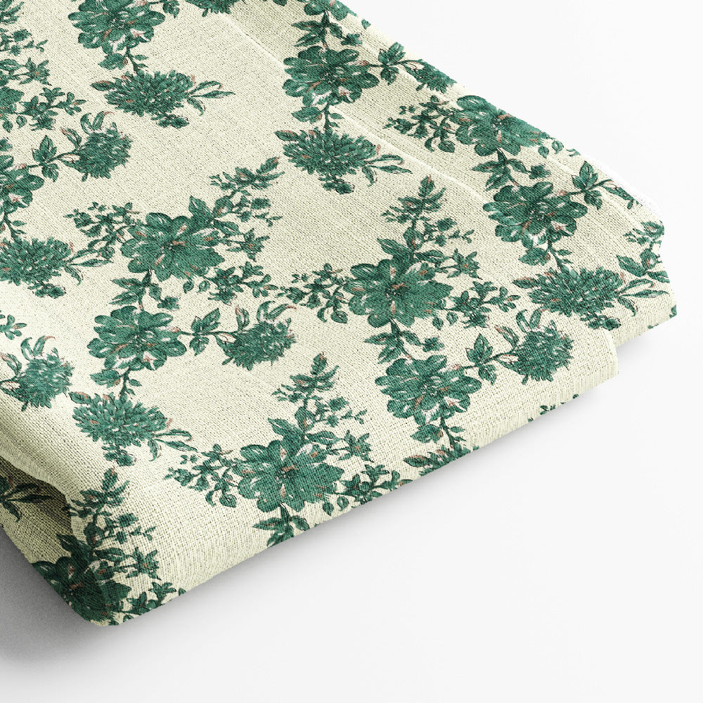 Pure Linen Digital Print Fabric | 5 Meter, 44" Width, Unstitched