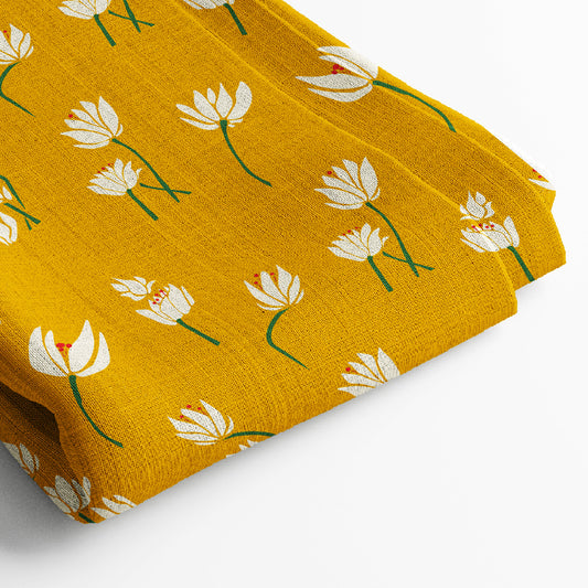 Pure Linen Digital Print Fabric | 5 Meter, 44" Width, Unstitched