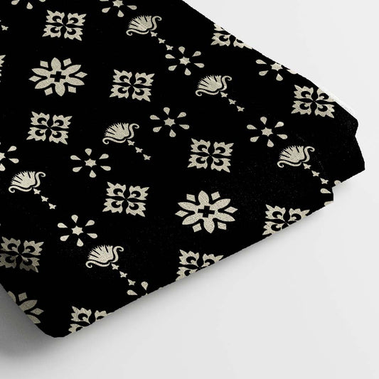 Pure Linen Digital Print Fabric | 5 Meter, 44" Width, Unstitched