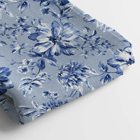 Kota Doria Digital Print Fabric | 5 Meter, 44" Width, Unstitched