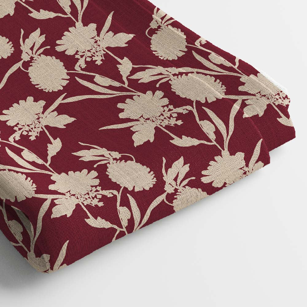 Pure Linen Digital Print Fabric | 5 Meter, 44" Width, Unstitched