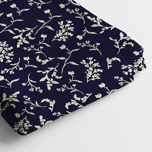 Kota Doria Digital Print Fabric | 5 Meter, 44" Width, Unstitched