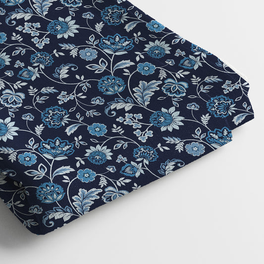 Linen Digital Print Fabric | 5 Meter, 44" Width, Unstitched