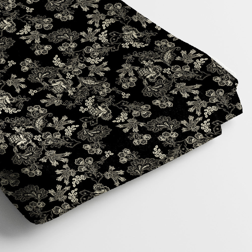 Pure Linen Digital Print Fabric | 5 Meter, 44" Width, Unstitched