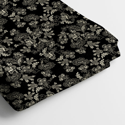 Pure Linen Digital Print Fabric | 5 Meter, 44" Width, Unstitched