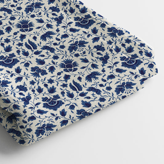 Pure Linen Digital Print Fabric | 5 Meter, 44" Width, Unstitched