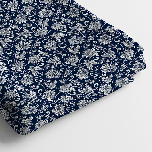 Linen Digital Print Fabric | 5 Meter, 44" Width, Unstitched