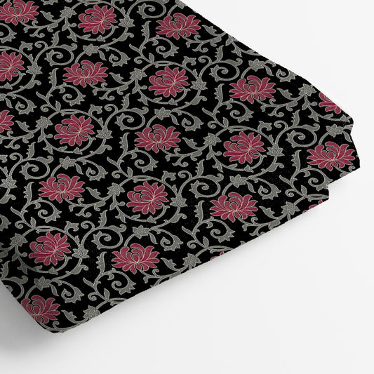 Pure Linen Digital Print Fabric | 5 Meter, 44" Width, Unstitched