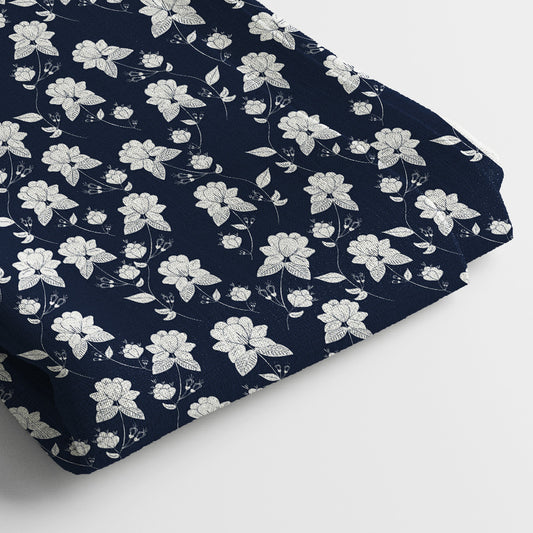 Linen Digital Print Fabric | 5 Meter, 44" Width, Unstitched