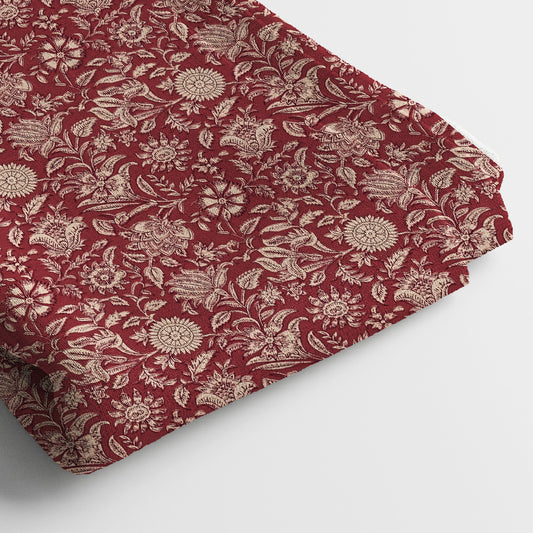 Linen Digital Print Fabric | 5 Meter, 44" Width, Unstitched