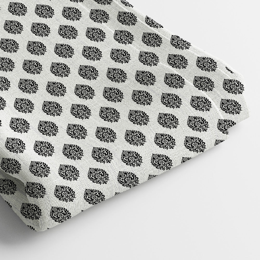 Pure Linen Digital Print Fabric | 5 Meter, 44" Width, Unstitched