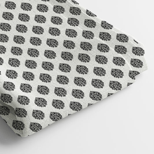 Pure Linen Digital Print Fabric | 5 Meter, 44" Width, Unstitched