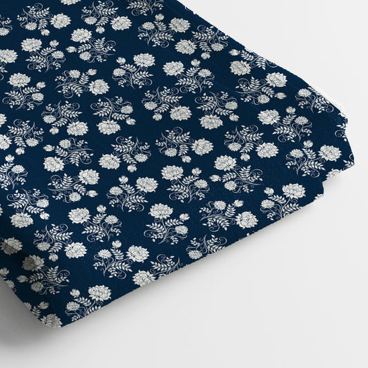 Pure Linen Digital Print Fabric | 5 Meter, 44" Width, Unstitched